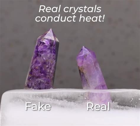 how to see if crystals are fake